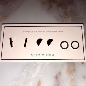 Set of three earrings